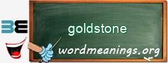 WordMeaning blackboard for goldstone